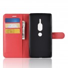 Lommebok deksel for Sony Xperia XZ2 Premium rød thumbnail