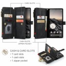 CaseMe multifunksjonell Lommebok deksel Google Pixel 11 / 11 Pro 5G svart thumbnail