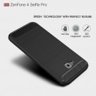 Tech-Flex TPU Deksel Carbon Asus ZenFone 4 Selfie Pro svart thumbnail