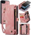 CaseMe 2-i-1 Lommebok deksel iPhone 6s/7/8/SE (2020/2022) rosa thumbnail