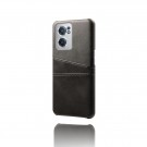 Tech-Flex TPU Deksel med PU-lær plass til kort OnePlus Nord CE 2 5G svart thumbnail