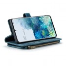 CaseMe retro multifunksjonell Lommebok deksel Samsung Galaxy S20+ plus 5G blå thumbnail