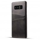 Lux TPU Deksel med PU-lær plass til kort Samsung Galaxy Note 8 svart thumbnail