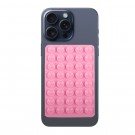 Mobilholder Silikon med dobbeltsidig sugekopper - Rosa thumbnail