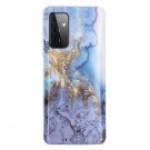 Fashion TPU Deksel for Samsung Galaxy A72 - Blå Marmor thumbnail