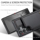 CaseMe Deksel med kortlomme Samsung Galaxy S25 Ultra 5G svart thumbnail