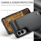 CaseMe Deksel med kortlomme Samsung Galaxy S25 Edge 5G svart thumbnail