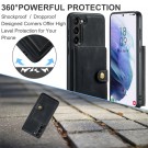 JeeHood Deksel PC + Lær med kortlomme Galaxy S24 5G svart thumbnail