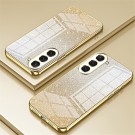 Fashion TPU Deksel Glitter Powder Samsung Galaxy S24 5G - Gull thumbnail
