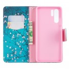 Lommebok deksel for Huawei P30 Pro - Rosa blomster thumbnail