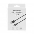 Essentials USB Type USB-A - USB-C Kabel 1m - Svart thumbnail