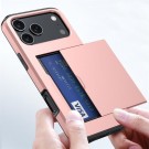 Kalebol Hybrid TPU + PC Deksel plass til kort iPhone 17 Pro Max Roségull thumbnail