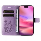 Lommebok deksel til iPhone 16 - Lilla Butterfly thumbnail