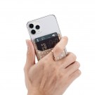 Kortholder med ringholder og RFID-beskyttelse - Gull glitter thumbnail