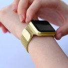 Klokkereim stål for Apple Watch Serie 1/2/3/4/5/6/SE/7/8/9/ultra 42/44/45/49 Gull thumbnail