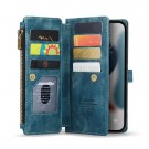 CaseMe retro Multifunksjonell Lommebok deksel iPhone 13 Pro Max blå thumbnail