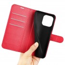 Lommebok deksel for iPhone 14 Pro Max rød thumbnail