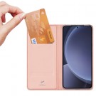 Dux Ducis Skin Pro Series Flip deksel Samsung Galaxy S25 5G Roségull thumbnail