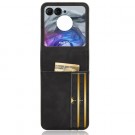 Tech-Flex TPU Deksel med PU-lær plass til kort Motorola Razr 50 5G svart thumbnail