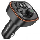 Borofone Bluetooth FM Transmitter og dobbel USB-billader - svart thumbnail