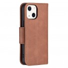 Lommebok deksel for iPhone 13 Mini brun thumbnail