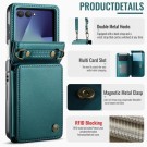 CaseMe Deksel med kortlomme Samsung Galaxy Flip 8 5G Grønn thumbnail