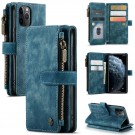 CaseMe retro multifunksjonell Lommebok deksel iPhone 11 Pro blå thumbnail