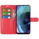 Lommebok deksel for Motorola Moto G71 5G rød thumbnail