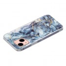 Fashion TPU Deksel iPhone 15 - Blå Marmor thumbnail