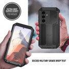 R-JUST Hybrid-deksel 360° beskyttelse Samsung Galaxy S25 5G - Svart thumbnail
