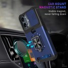 Tech-Flex TPU + PC Deksel med Ring Grep og plass til kort iPhone 16 Plus svart thumbnail