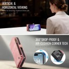 CaseMe 2-i-1 Lommebok deksel iPhone 17 Pro Max rosa thumbnail