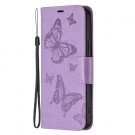 Lommebok deksel til Samsung Galaxy S25 5G - lilla Butterfly thumbnail