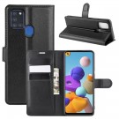 Lommebok deksel for Samsung Galaxy A21s svart thumbnail