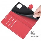 Lommebok deksel for iPhone 13 rød thumbnail