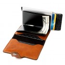 Lommebok for kredittkort RFID beskyttelse - Brun thumbnail