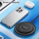 Yesido Magnetisk trådløs lader 15 W - Svart thumbnail