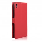 Lommebok deksel for Sony Xperia XA Ultra rød thumbnail