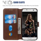 Lommebok deksel for Samsung Galaxy S7 Edge brun thumbnail
