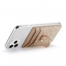 Kortholder med ringholder og RFID-beskyttelse - Gull glitter thumbnail