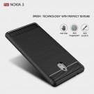 Tech-Flex TPU Deksel Carbon Nokia 3 svart thumbnail