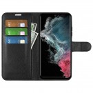 Lommebok deksel for Samsung Galaxy S23 Ultra 5G svart thumbnail