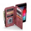 CaseMe retro Lommebok deksel iPhone 7 Plus/8 Plus rød thumbnail