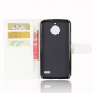 Lommebok deksel for Motorola Moto E4  hvit thumbnail
