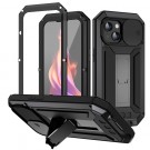 R-JUST Hybrid-deksel med kamerabeskyttelse iPhone 15 - Svart thumbnail
