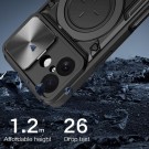 Tech-Flex Hybrid TPU Deksel med Ring Kickstand iPhone 17 svart thumbnail