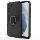 Panther TPU + PC Deksel med Ring Grep Samsung Galaxy S21 FE 5G svart thumbnail