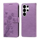 Lommebok deksel for Samsung Galaxy S26 Ultra 5G - Blomster Lilla thumbnail