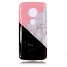 Fashion TPU Deksel for Moto E5 Play - Rosa/Svart Marmor thumbnail