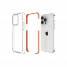 Tech-Flex TPU Deksel iPhone 14 Pro Max gjennomsiktig oransje kant thumbnail